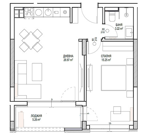 Home2U Platinum 1-bedroom-apartment  | Home2U Териториа 