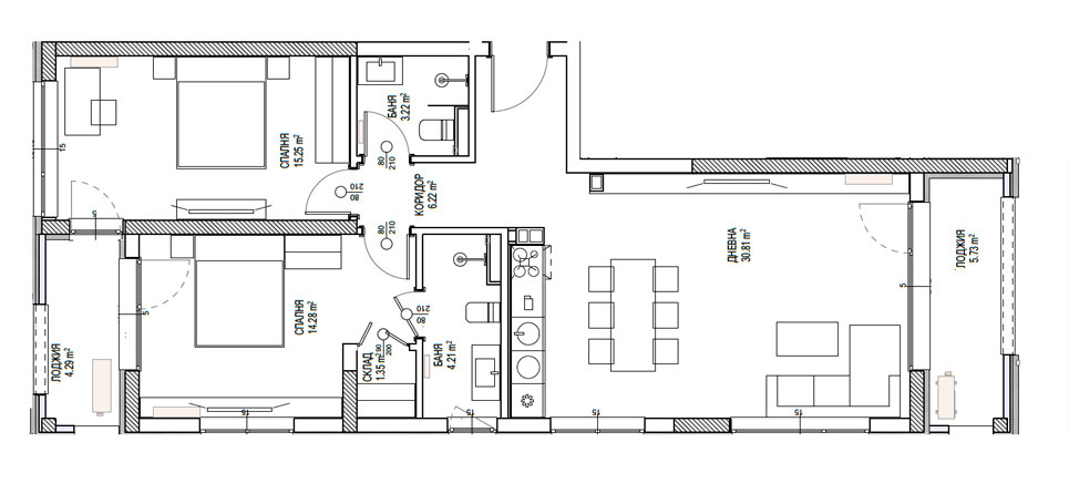 Home2U Platinum 3-bedroom-apartment  | Home2U Териториа 